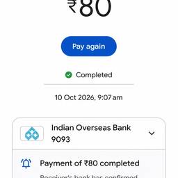 UPI Payment Screenshot Edit