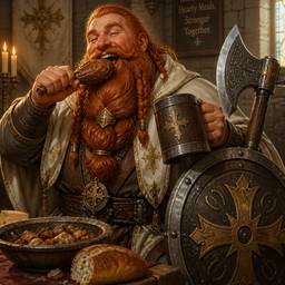 Fantasy Dwarf Cleric Art