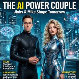 AI Power Couple Magazine Cover