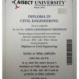 Diploma Certificate Name Edit
