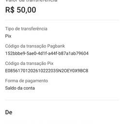 Antes - Edición de recibo de pago Pix