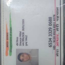 Before - Aadhaar DOB Year Edit