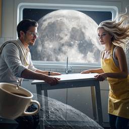 After - Zero Gravity Kitchen Scene