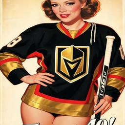 Vintage Pin-Up Ninja Art