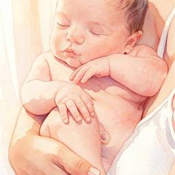Newborn Watercolor Art