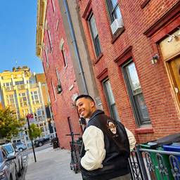 Sunlit Street Portrait