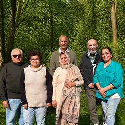 Group Photo Forest Background