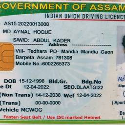 After - Driving Licence Text Edit