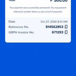 Editable Payment Receipt