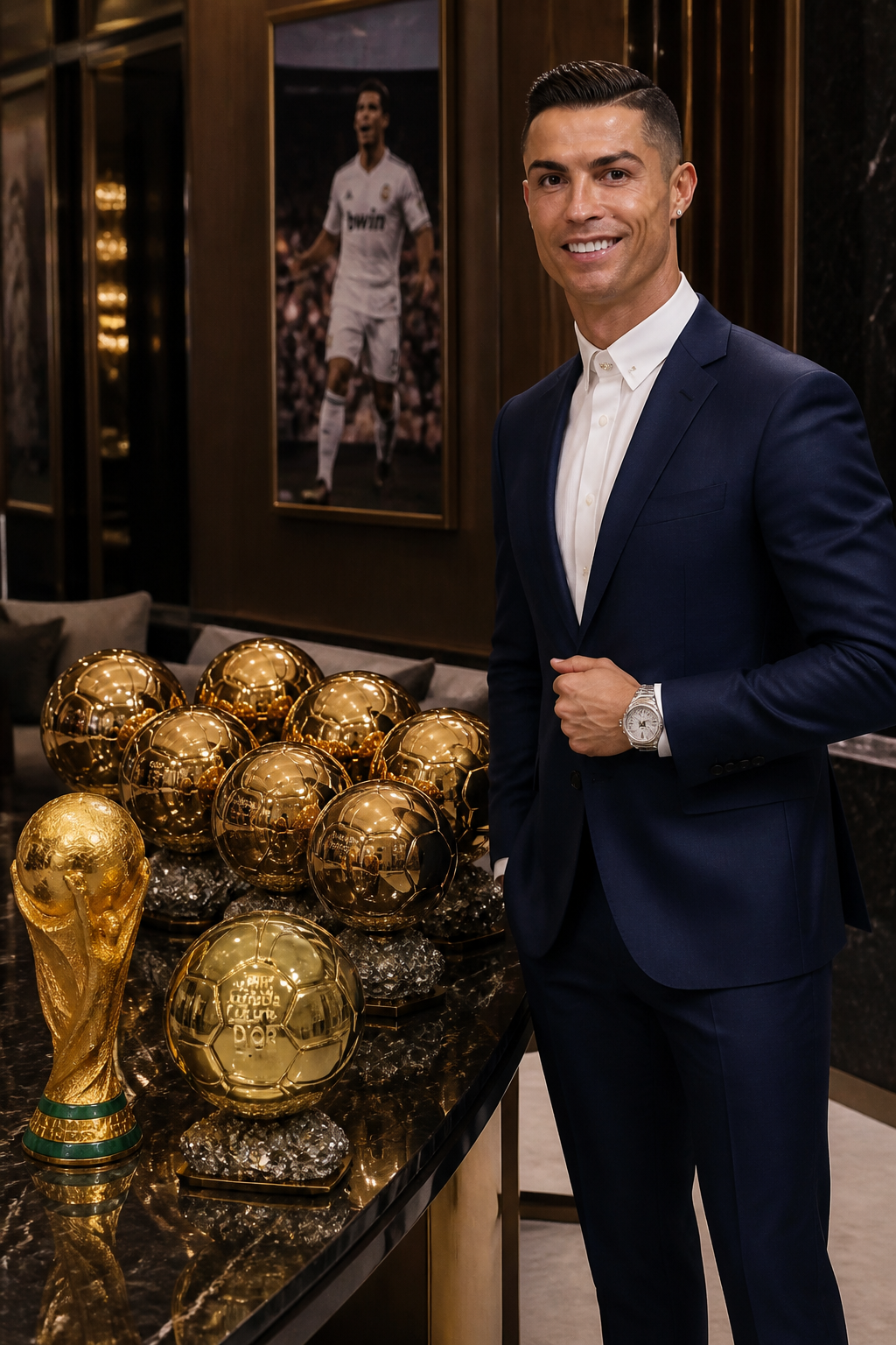 Ronaldo's Golden Trophy Room | ImageGPT