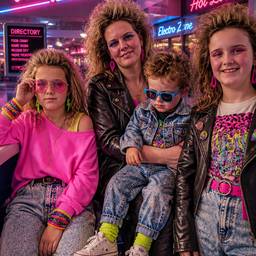 80s Style Family Photo