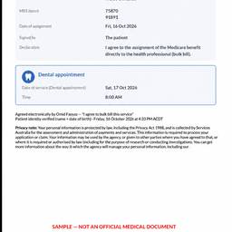 After - Sample Medical Document Mockup