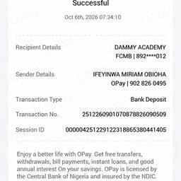 OPay Receipt Edit
