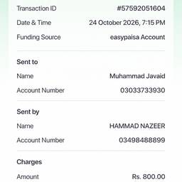 Edit Payment Receipt Date