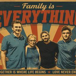 Vintage Family Poster