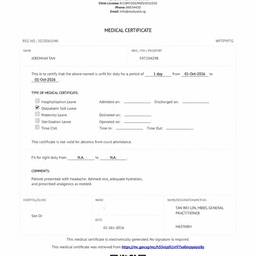 Medical Certificate Date Edit