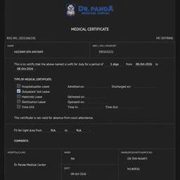 Medical Certificate Date Edit