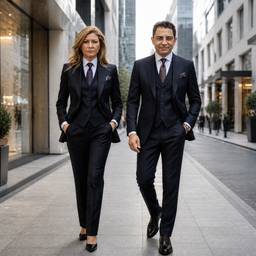 Corporate Duo in the City