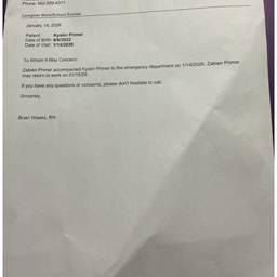 Avant - Modification de la date sur un certificat médical