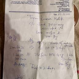 Handwritten Doctor's Note Edit