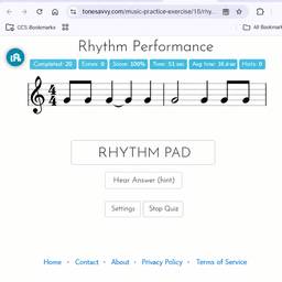 Avant - Modification de Capture d'Écran de Quiz de Rythme