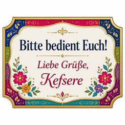 Festive Buffet Sign Design
