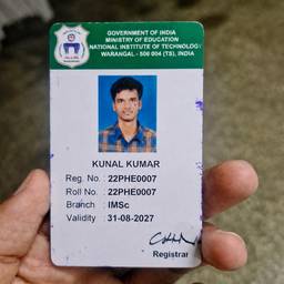 Student ID Card Edit