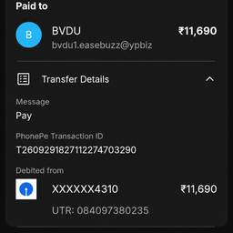 UPI Payment Screenshot Edit