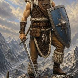 Barbarian Warrior Character Portrait