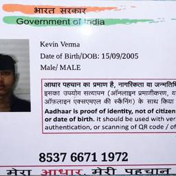 Aadhaar Card Year Edit