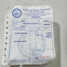 Receipt Date & Amount Edit