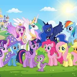 Antes - Cena de Grupo de Personagens MLP