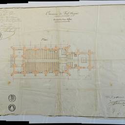 Antes - Plano de iglesia de 1847 restaurado