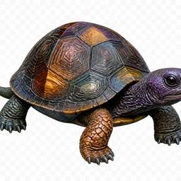 Depois - Ilustração realista de tartaruga
