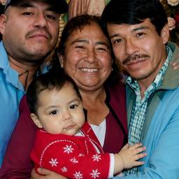Family Hug with Guadalupe