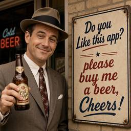 1950s Beer Sign Guy