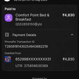 Edit UPI Payment Receipt