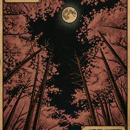 Retro Comic Book Moon