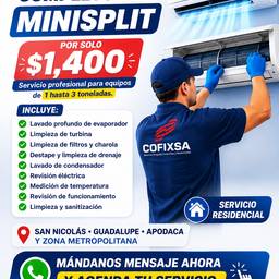 Después - Edición de Flyer de Servicio de Aire Acondicionado