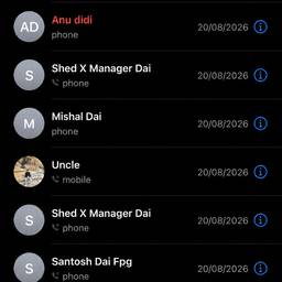 Edit Contact Name & Date