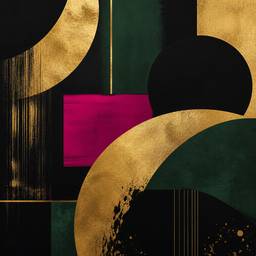 Abstract Color Palette Art