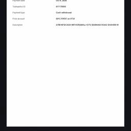 Bank Receipt Editor