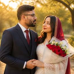 After - Golden Hour Pre-Wedding Couple