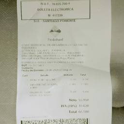 Upscaled Pharmacy Receipt