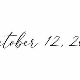 Elegant Handwritten Date