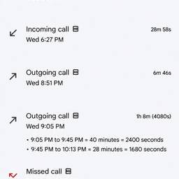 After - Call Log Screenshot Edit
