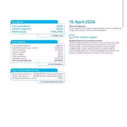 Credit Card Statement Edit