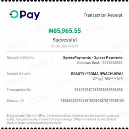 After - OPay Receipt Amount Edit