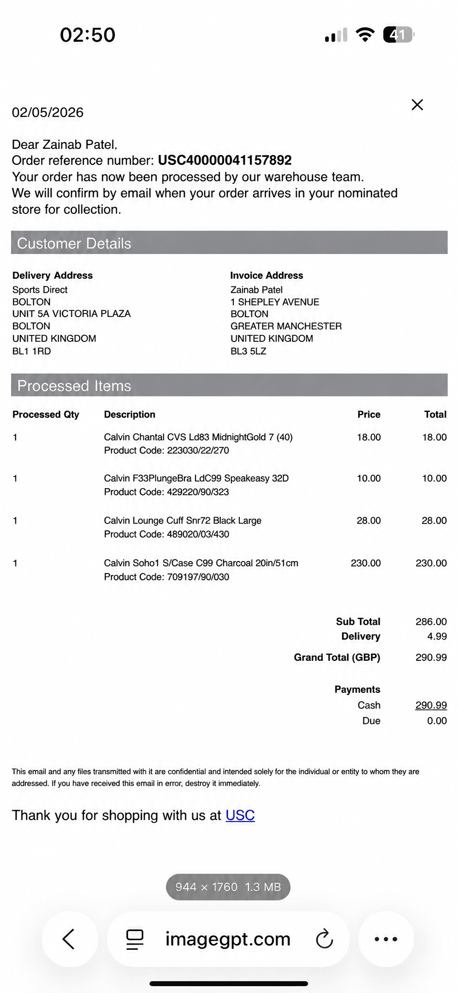 Result