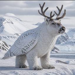 Reindeer Owl Bear Hybrid
